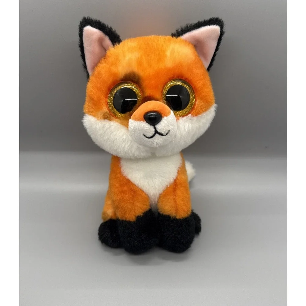 TY Beanie Boos - MEADOW the Fox (Glitter Eyes) Stuffie Plush Toy VelvetTY